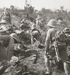 Scouts feeling their way through the forests of East Africa